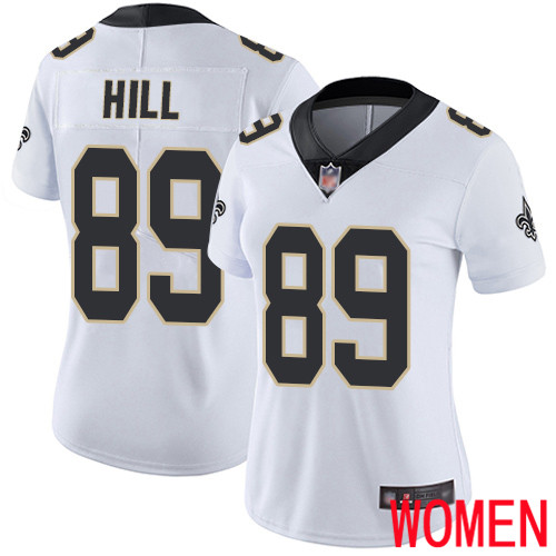 New Orleans Saints Limited White Women Josh Hill Road Jersey NFL Football 89 Vapor Untouchable Jersey